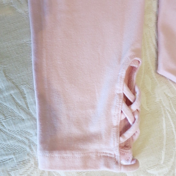 Old Navy light Pink Girl's Leggings Size 8 - Picture 4 of 7